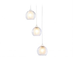 Ambrella Подвесной светильник TR3540/3 WH/CL/FR белый/прозрачный/белый матовый E27*3 max 40W D281*800 TR3540 - фото 100015