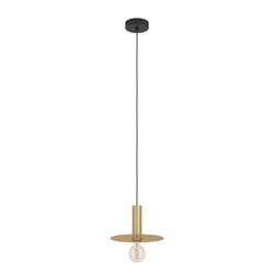 Eglo 900731 Подвесной светильник (люстра) ESCANDELL, 1X40W (E27), ?250, сталь, черный, матовая латунь 900731 - фото 100077