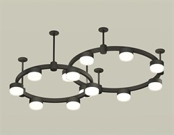 Ambrella Комплект подвесного светильника с акрилом XR92221006/13 SBK/FR/CL черный песок/белый матовый/прозрачный GX53 (A9222, A9227, C9238, C9232, N83 XR92221006 - фото 100081