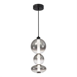 ST LUCE SL6119.403.24 Светильник подвесной Черный/Дымчато-Серый LED 1*24W 3000K SL6119.403.24 - фото 100098