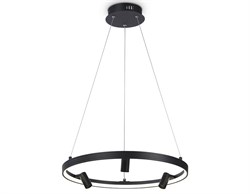 Ambrella Светильник светодиодный подвесной с пультом FL5284/1+3 BK черный 50W 3000K/4200K/6400K+4200K D500*1200 (ПДУ ИК) FL5284 - фото 100234