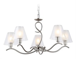Ambrella Светильник подвесной LH57081/5 SN/FR никель/белый матовый E14/5 max 40W D690*790 LH57081 - фото 100275
