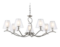 Ambrella Светильник подвесной LH57083/7 SN/FR никель/белый матовый E14/7 max 40W D840*790 LH57083 - фото 100293