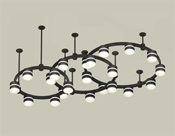 Ambrella Комплект подвесного светильника с акрилом XR92222220/22 SBK/FR черный песок/белый матовый GX53 (A9222, A9227, A9233, C9242, C9238, C9232, N84 XR92222220 - фото 100319