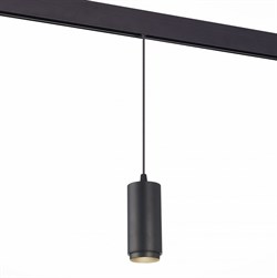 ST Luce ST357.433.06 Магнитный трековый светильник подвесной ZOOM Черный LED 1*6W 3000K 667Lm Ra>80 10-60° IP20 D60xH120 48V ST357.433.06 - фото 100393