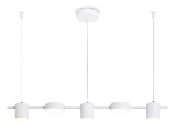 Ambrella Светильник светодиодный подвесной FL51678/5 WH белый 3000K/4200K/6400K 25W 790*100*1000 (Без ПДУ) FL51678 - фото 100460