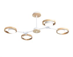 Ambrella Светильник светодиодный подвесной FL51609/4 WH/LW белый/светлое дерево 3000K/4200K/6400K 28W 825*530*285 (Без ПДУ) FL51609 - фото 100467