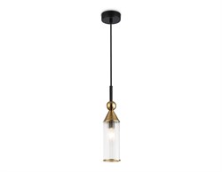 Ambrella Светильник подвесной LH55251 BK/BS/CL черный/латунь/прозрачный E14 max 40W D65*1500 LH55251 - фото 100476