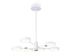 Ambrella Светильник светодиодный подвесной FL51635/6 WH/GD белый/золото 3000K/4200K/6400K 50W D800*780 (Без ПДУ) FL51635 - фото 100521
