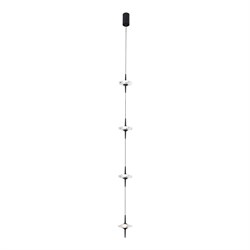 ST LUCE SL6231.403.04 Светильник подвесной Черный/Прозрачный LED 4*5W 4000K SL6231.403.04 - фото 100524