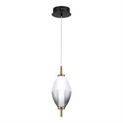 ST LUCE SL6130.403.06 Светильник подвесной Черный/Белый, Дымчатый LED 1*8W 3000K SL6130.403.06 - фото 100525