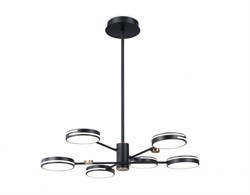 Ambrella Светильник светодиодный подвесной FL51639/6 BK/GD черный/золото 3000K/4200K/6400K 50W D800*780 (Без ПДУ) FL51639 - фото 100542