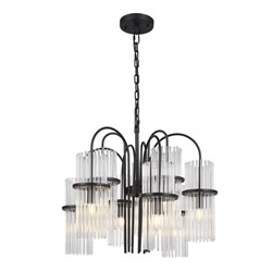ST LUCE SL6145.403.09 Светильник подвесной черный/прозрачный E14 9*40W SL6145.403.09 - фото 100565