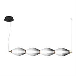 ST LUCE SL6130.403.24 Светильник подвесной Черный/Белый, Дымчатый LED 1*28W 3000K SL6130.403.24 - фото 100568