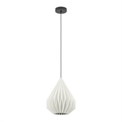 Eglo 43932 Подвесной светильник (люстра) MINTING, 1X25W (E27), Ø310, сталь, черный / бумага, белый 43932 - фото 100722