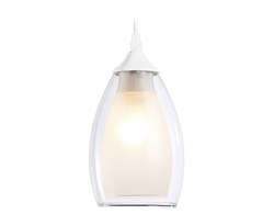 Ambrella Подвесной светильник TR3534 WH/CL/FR белый/прозрачный/белый матовый E27 max 40W D120*800 TR3534 - фото 100782