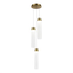 ST LUCE SL6236.303.03 Светильник подвесной Латунь/Прозрачный LED 3*12W 4000K SL6236.303.03 - фото 100843