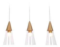 Ambrella Подвесной светильник TR3669/3 BS/CL латунь/прозрачный E14/3 max 40W 590*120*850 TR3669 - фото 100893