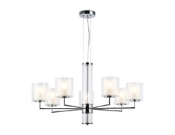 Ambrella Светильник подвесной LH56003/7 СH/FR хром/белый матовый E14*7 max 40W D790*1260 LH56003 - фото 100897