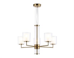 Ambrella Светильник подвесной LH56011/5 BS/FR латунь/белый матовый E14*5 max 40W D640*1260 LH56011 - фото 100943