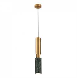 ST LUCE SL1192.363.01 Светильник подвесной Латунь/Латунь, Зеленый GU10 1*5W 4000K SL1192.363.01 - фото 100952