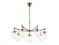 Ambrella Светильник подвесной LH56033/7+1 BS/CL латунь/прозрачный E14*8 max 40W D790*1200 LH56033 - фото 101020