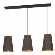 Eglo 390196 Подвесной светильник HL/3 black/cappuccino-brass 'PETROSA' 390196 - фото 101396