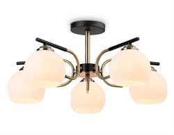 Ambrella Светильник подвесной TR303312/5 BK/SB/FR черный/бронза/белый матовый E27*5 max 60W D560*250 TR303312 - фото 101654