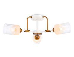 Ambrella Светильник подвесной TR303321/3 WH/GD/CL/FR белый/золото/прозрачный/белый матовый E27*3 max 60W D620*210 TR303321 - фото 101673
