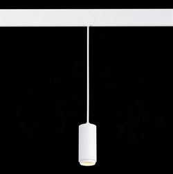 ST Luce ST357.533.06 Магнитный трековый светильник подвесной ZOOM белый LED 1*6W 3000K 667Lm Ra>80 10-60° IP20 D60xH120 48V ST357.533.06 - фото 101996