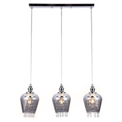 Ambrella Подвесной светильник со сменной лампой TR3613/3 CH/SM хром/дымчатый E27/3 max 40W 570*140*920 TR3613 - фото 102126