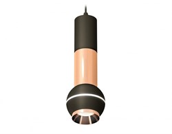 Ambrella Комплект подвесного светильника с дополнительной подсветкой XP1102040 SBK/PPG черный песок/золото розовое полированное MR16 GU5.3 LED 3W 4200 XP11020040 - фото 102304