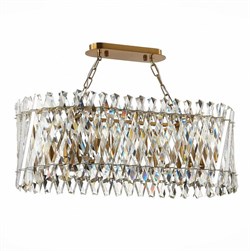 ST Luce SL1170.303.10 Светильник подвесной Латунь/Прозрачный E14 10*40W SL1170.303.10 - фото 102381