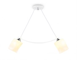 Ambrella Светильник подвесной TR303154/2 WH/CH/FR белый/хром/белый матовый E27/2 max 40W 640*115*410 TR303154 - фото 102614