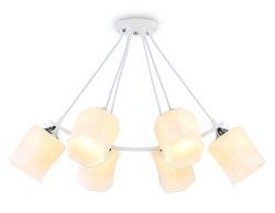 Ambrella Светильник подвесной TR303159/6 WH/CH/FR белый/хром/белый матовый E27/6 max 40W D670*410 TR303159 - фото 102653