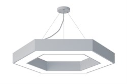ЭРА Светильник светодиодный Geometria Hexagon SPO-124-W-40K-051 51Вт 4000К 3900Лм IP40 800*800*80 белый подвесной Б0050556 - фото 102810