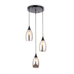Ambrella Подвесной светильник TR3550/3 BK/SM черный/дымчатый E14 max 40W 370*130*1000 TR3550 - фото 102907