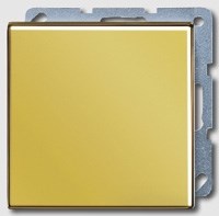 Заглушка с опорной пластиной Jung LS Gold Золото go2994b - фото 10301