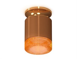 Ambrella Комплект накладного светильника с композитным хрусталем XS7404122 SCF/PYG/CF кофе песок/золото желтое полированное/кофе MR16 GU5.3 (N7929, C7 XS7404122 - фото 103047
