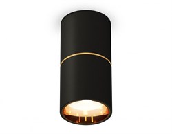 Ambrella Комплект накладного светильника XS6302082 SBK/PYG черный песок/золото желтое полированное MR16 GU5.3 (C6302, A2062, N6113) XS6302082 - фото 103053