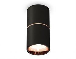 Ambrella Комплект накладного светильника XS6302083 SBK/PPG черный песок/золото розовое полированное MR16 GU5.3 (C6302, A2063, N6114) XS6302083 - фото 103060