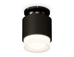 Ambrella Комплект накладного светильника с акрилом XS7511065 SBK/PBK/FR черный песок/черный полированный/белый матовый MR16 GU5.3 (N7926, C7511, N7160 XS7511065 - фото 103077