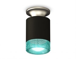 Ambrella Комплект накладного светильника XS6302142 SBK/MCH/BL черный песок/хром матовый/голубой MR16 GU5.3 (N6904, C6302, N6153) XS6302142 - фото 103159