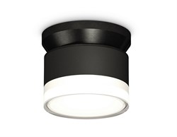 Ambrella Комплект накладного светильника с акрилом XS8102052 SBK/FR/CL черный песок/белый матовый/прозрачный GX53 (N8902, C8102, N8399) XS8102052 - фото 103225