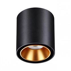 Novotech 358485 OVER NT20 000 черный/золото Светильник накладной IP20 LED 10W 220V RECTE 358485 - фото 103590