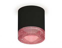 Ambrella Комплект накладного светильника XS7402012 SBK/PI черный песок/розовый MR16 GU5.3 (C7402, N7193) XS7402012 - фото 103788