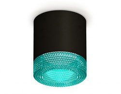 Ambrella Комплект накладного светильника XS7402013 SBK/BL черный песок/голубой MR16 GU5.3 (C7402, N7194) XS7402013 - фото 103795