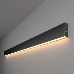 Elektrostandard Линейный светодиодный накладной односторонний светильник 128см 25Вт 3000К черная шагрень 101-100-30-128 4690389133411 a042933 - фото 103908