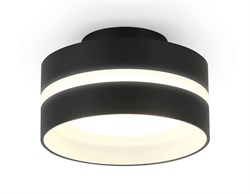 Ambrella Светильник накладной TN5421 SBK/FR черный песок/белый матовый GX53 IP20 D95*60 TN5421 - фото 104034
