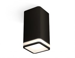 Ambrella Комплект накладного светильника с акрилом XS7821020 SBK/FR черный песок/белый матовый MR16 GU5.3 (C7821, N7751) XS7821020 - фото 104050
